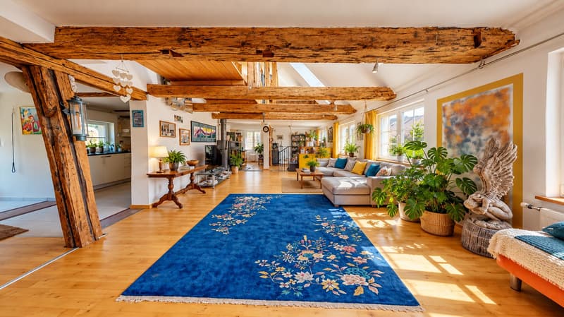Charaktervolles Dorfhaus mit Einliegerwohnung, Saunalandschaft & Weitblick-Terrasse (8)