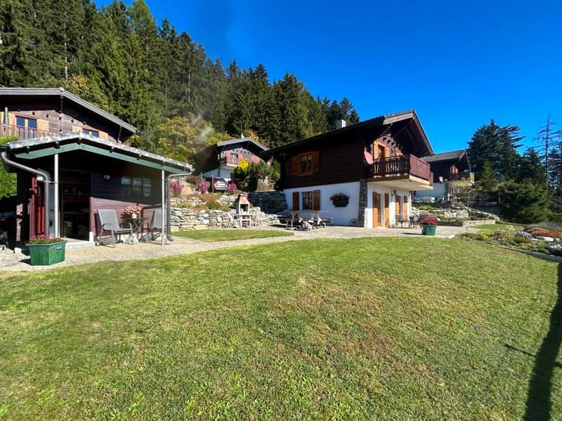 Chalet de montagne à Arbaz – 4 pièces avec vue panoramique (1)