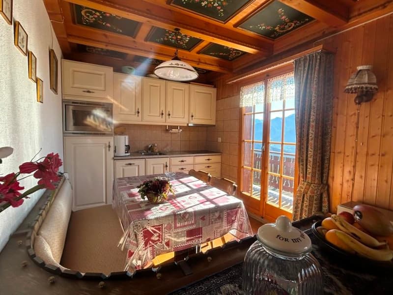 Chalet de montagne à Arbaz – 4 pièces avec vue panoramique (4)