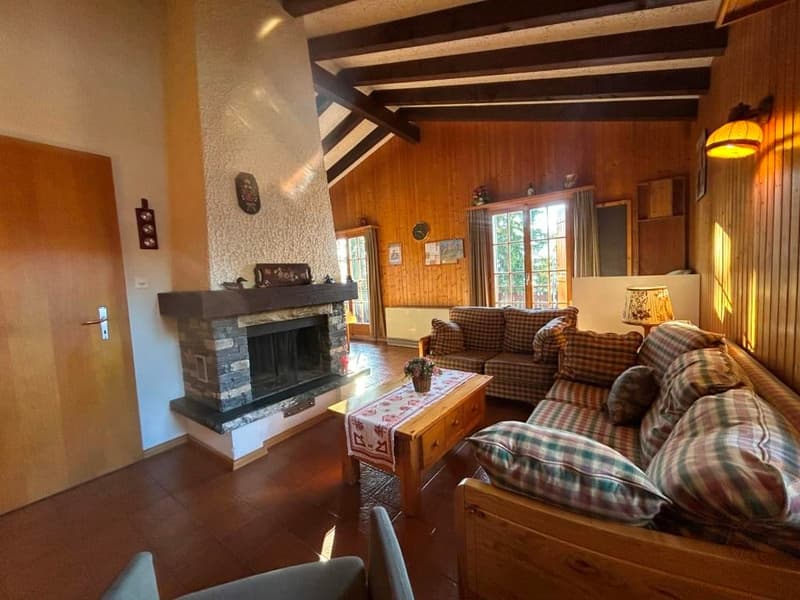 Chalet en madriers à Arbaz avec vue imprenable (3)