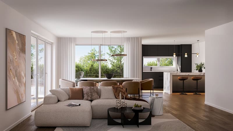 Ihr Wohnglück im Grünen: moderne 4.5-Zimmer-Wohnung (2)