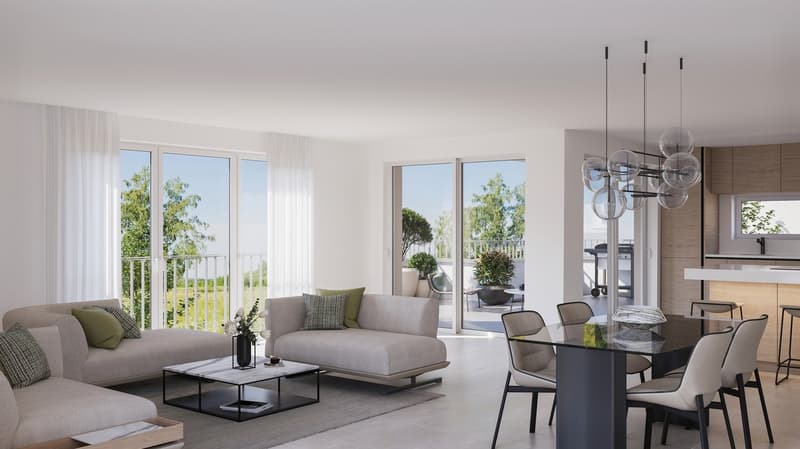 Moderne 4.5-Zimmer-Eigentumswohnung mit privatem Gartenparadies (2)