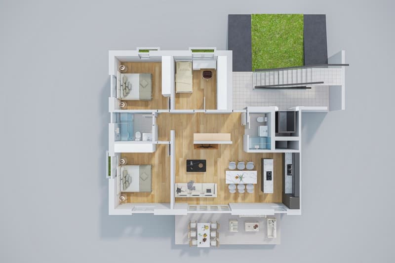 4.5-Zimmer-Gartenwohnung im Minergie-P-Neubau Laufental 40 (9)