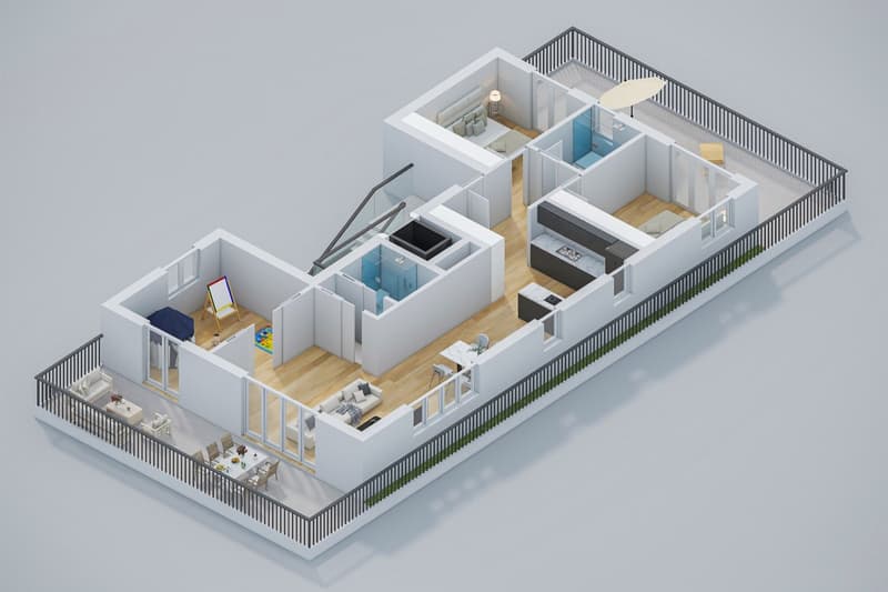 4.5-Zimmer-Attikawohnung mit Dachterrasse im Minergie-P-Neubau Laufental 40 (7)