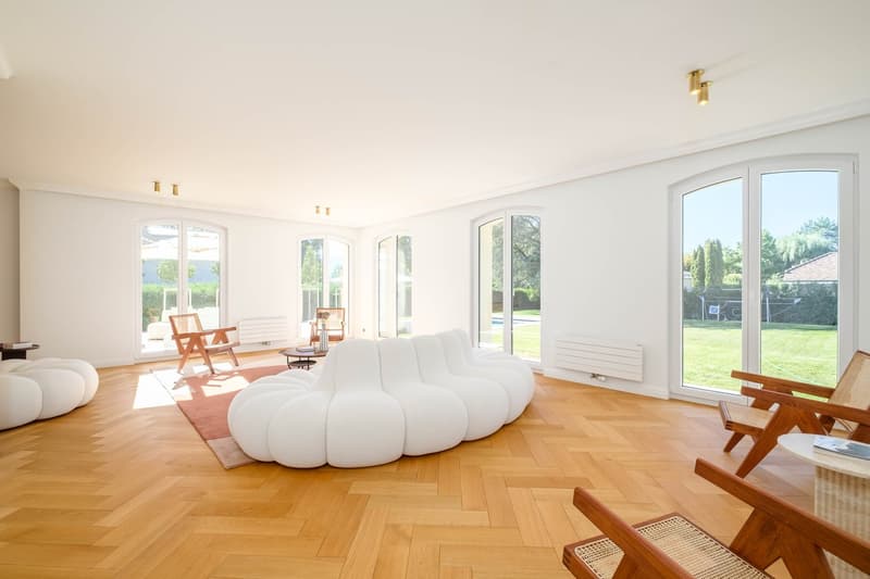 Co-exclusivité – Cologny, villa rénovée 362 m², piscine, sans vis-à-vis (5)