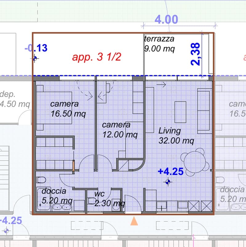 Moderno appartamento 3½ locali con terrazza e vista sulle montagne A03 (8)