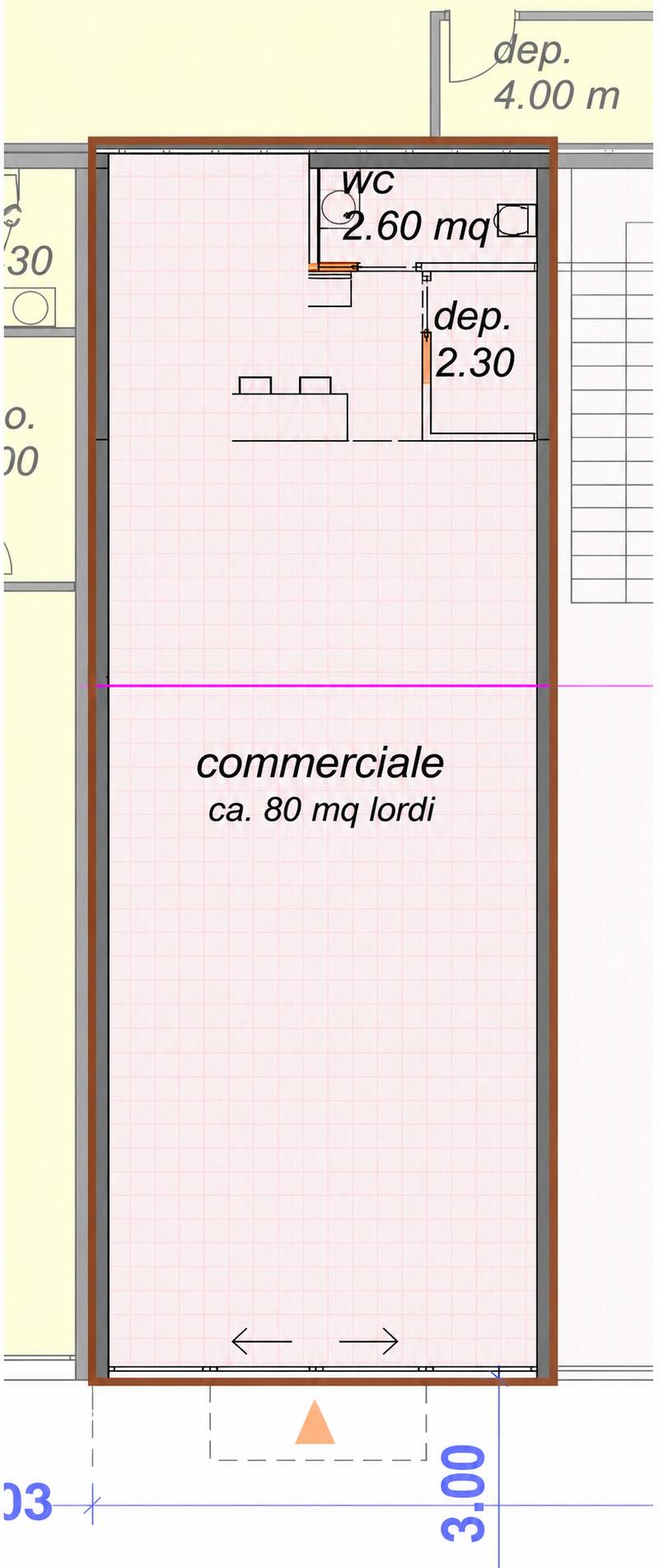 Esclusivo spazio commerciale di circa 80 m² direttamente sulla Via Cantonale a Contone (4)