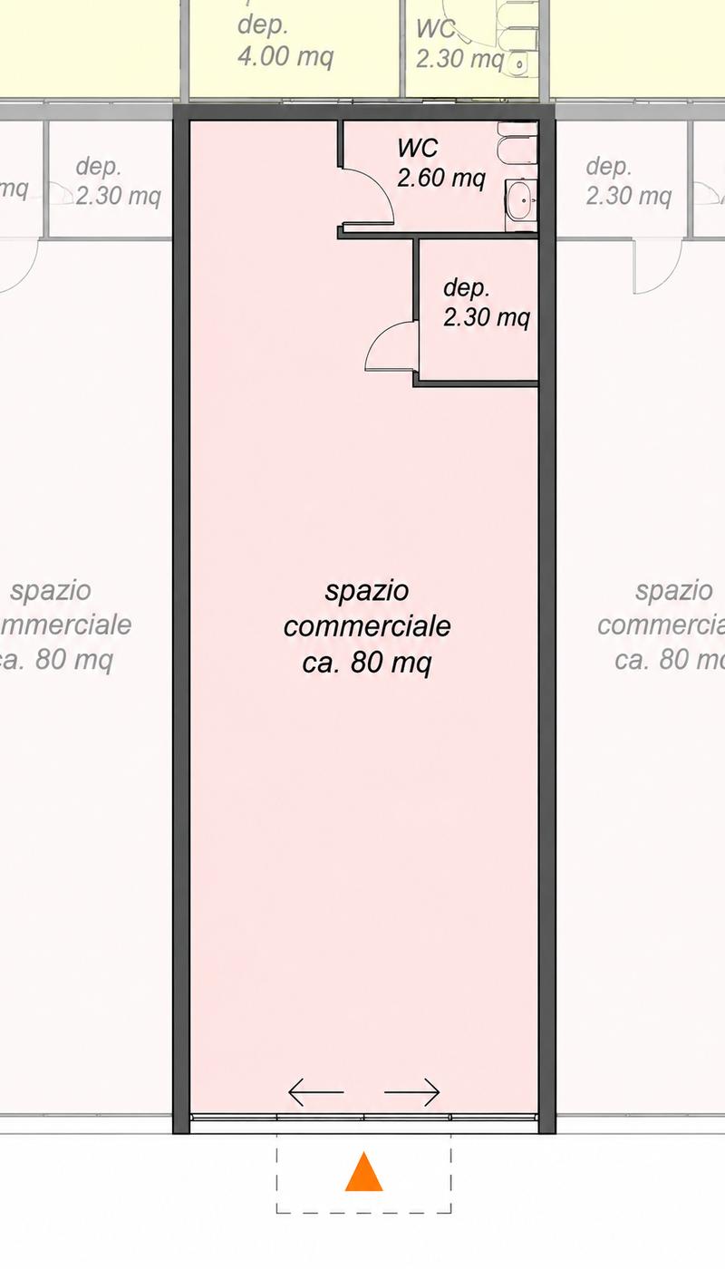 Esclusivo spazio commerciale di circa 80 m² direttamente sulla Via Cantonale a Contone (4)