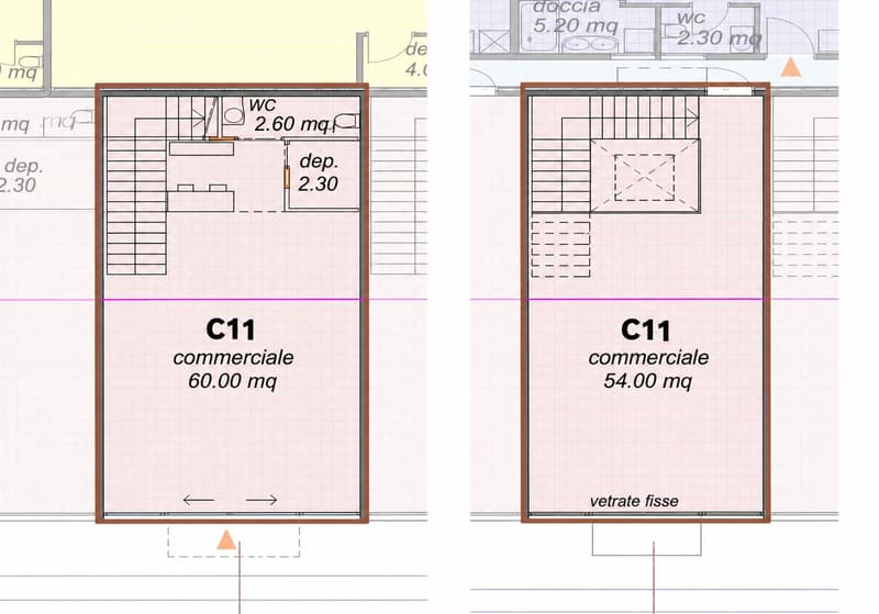 Duplex commerciale su due livelli direttamente sulla Via Cantonale a Contone (5)