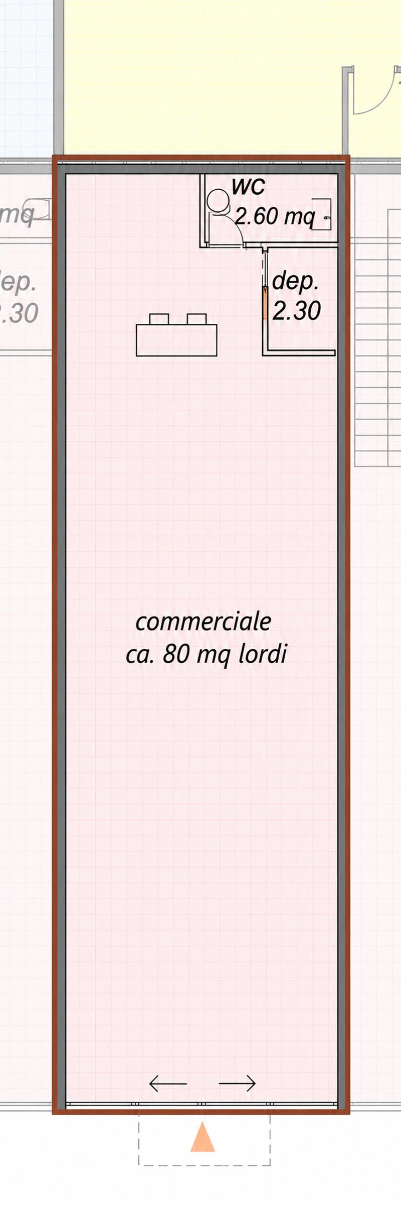 Esclusivo spazio commerciale di circa 80 m² direttamente sulla Via Cantonale a Contone (4)