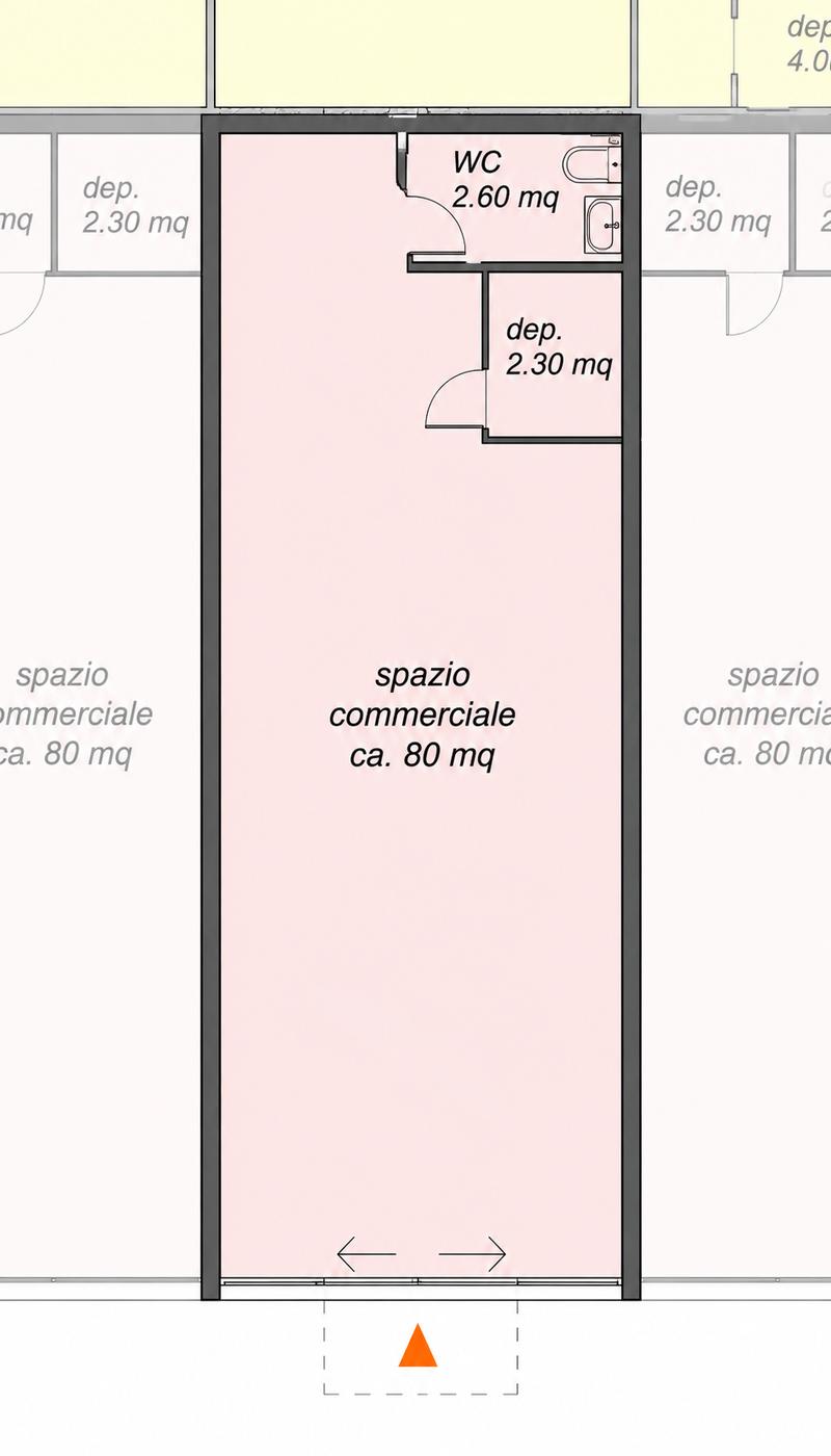 Esclusivo spazio commerciale di circa 80 m² direttamente sulla Via Cantonale a Contone (4)