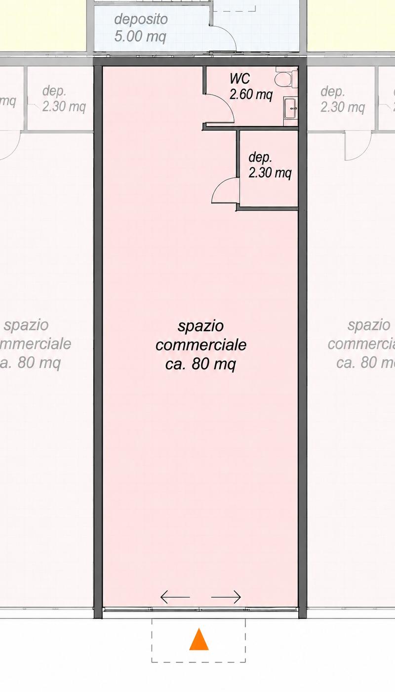 Esclusivo spazio commerciale di circa 80 m² direttamente sulla Via Cantonale a Contone (4)