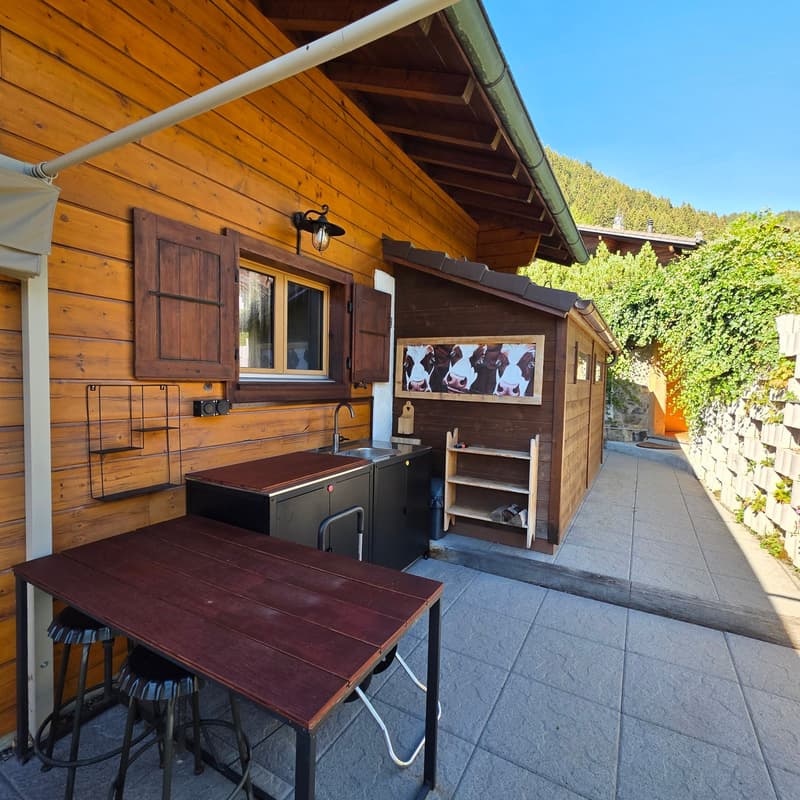 Magnifique Chalet totalement rénové à Barboleusaz / Villars-sur-Ollon-Gryon (6)
