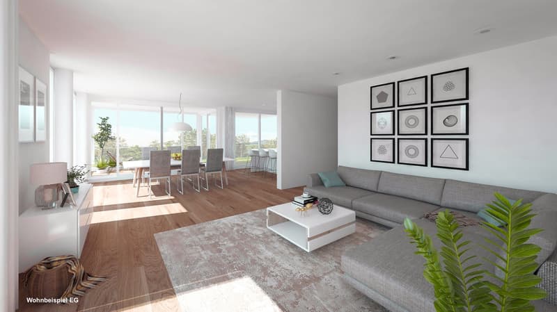 Viel Raum zum Leben – 4.5-Zimmer-Garten-Maisonettewohnung in Oberwil (1)