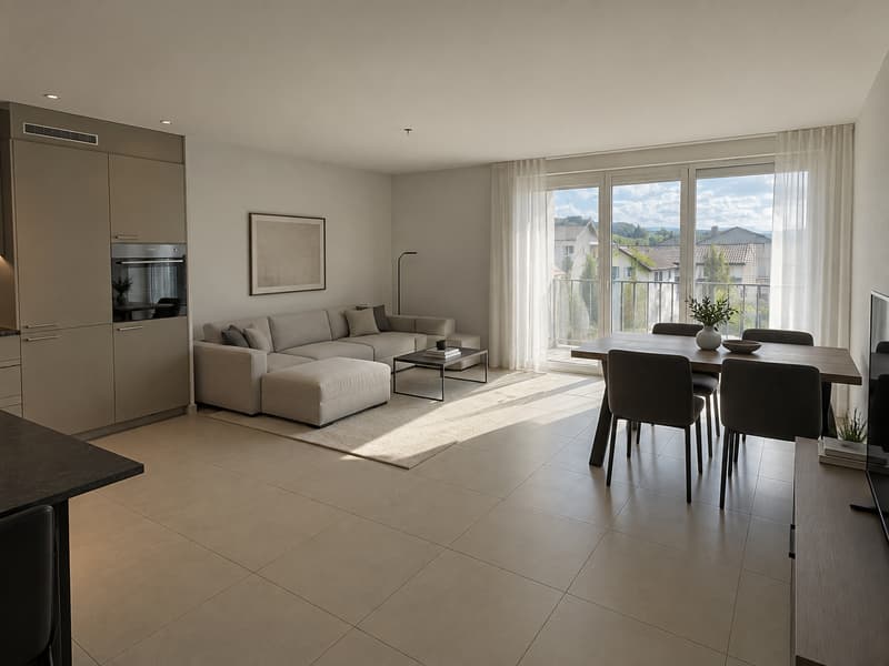 Moderne 3.5-Zimmer-Wohnung mit Balkon in Bazenheid (2)