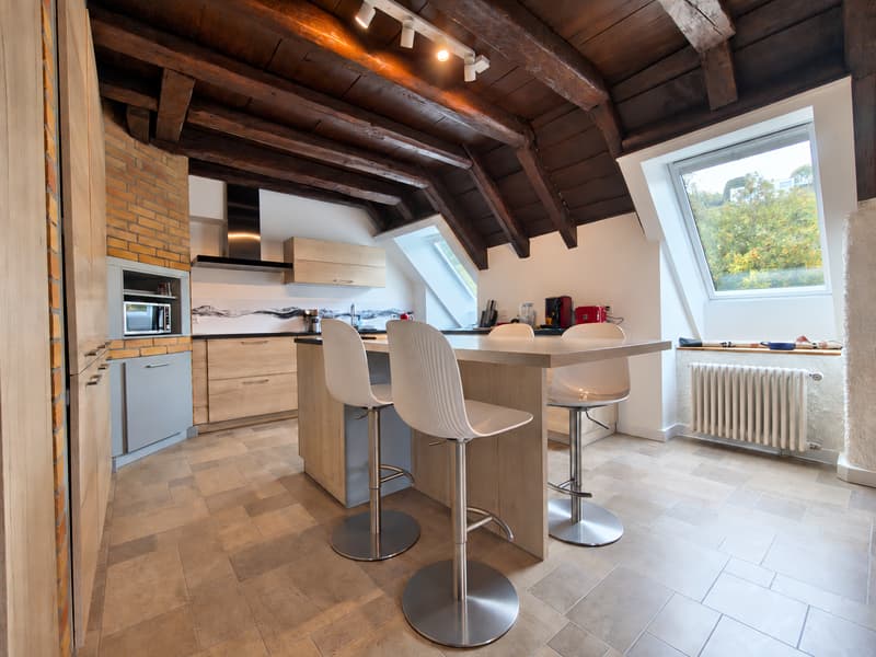 Duplex de caractère de 180 m² avec jardin et sauna 498 000.- (2)