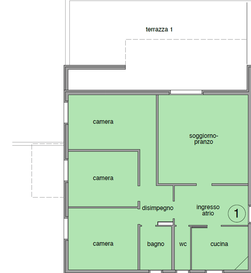 AMPIO 4.5 LOCALI CON GRANDE GIARDINO E TERRAZZA PRIVATE (2)