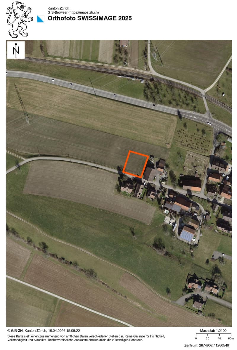 Attractive building land in a quiet location – Regensbergerstrasse 24, Sünikon (2)