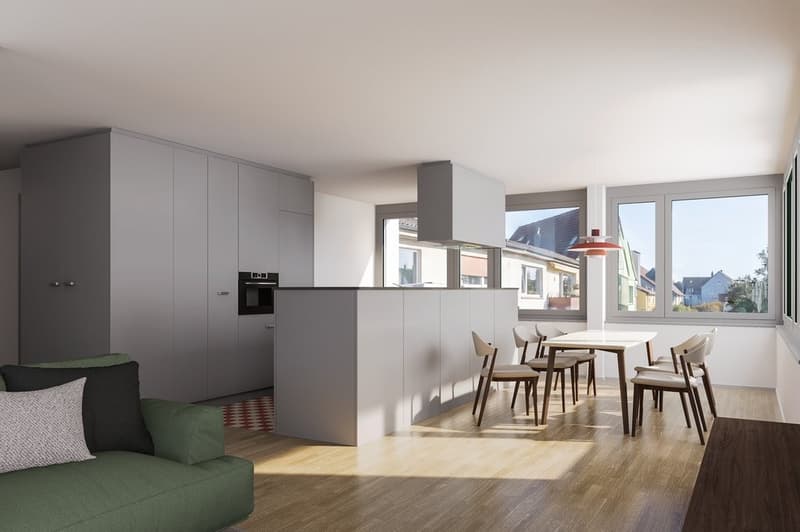 First-time occupancy: Modern 2.5-room senior apartments (60+) in Zürich-Wiedikon (3)