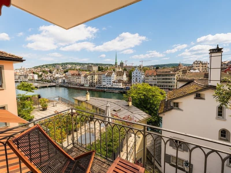 Aussicht vom Balkon