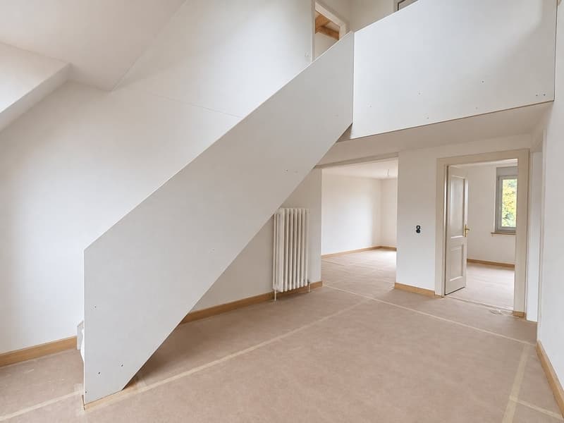 Treppe zu Dachgeschoss
