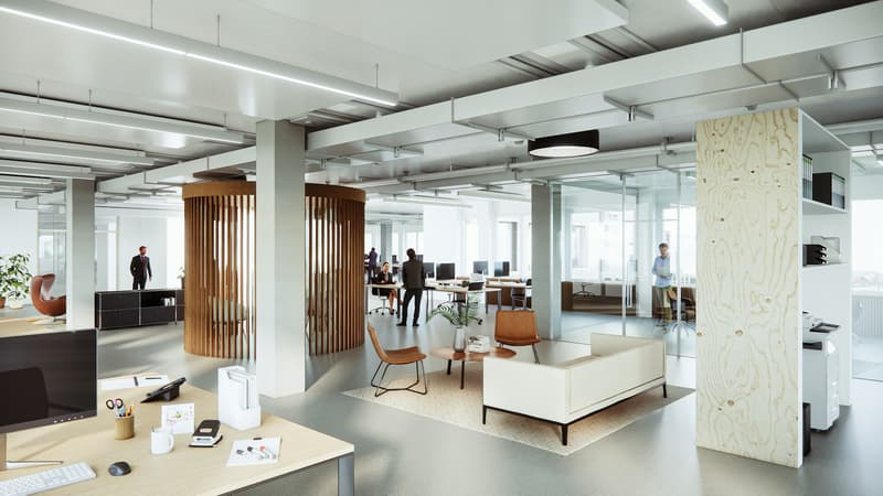 650 m2 neuwertige, gekühlte Bürofläche mit direktem Blick aufs Fluggeschehen (1)