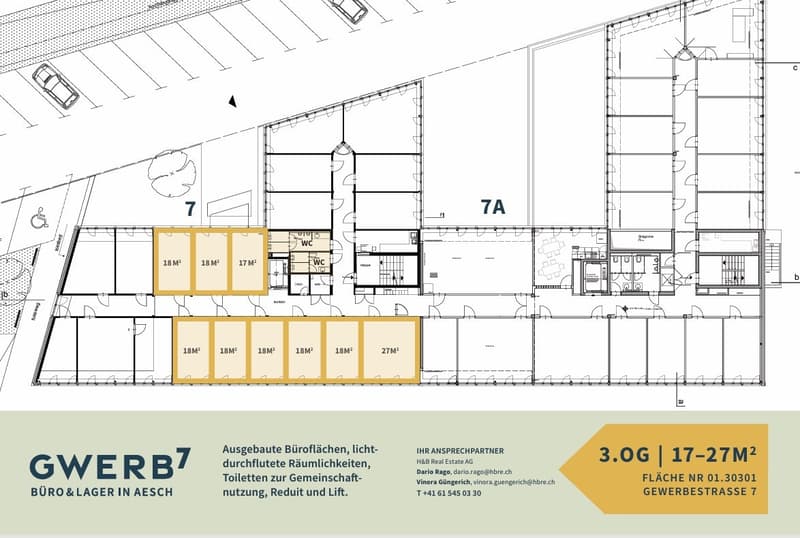 GWERB7 - bis zu 170m² und Einzelbüros für Ihr neuer Firmensitz in Aesch (7)