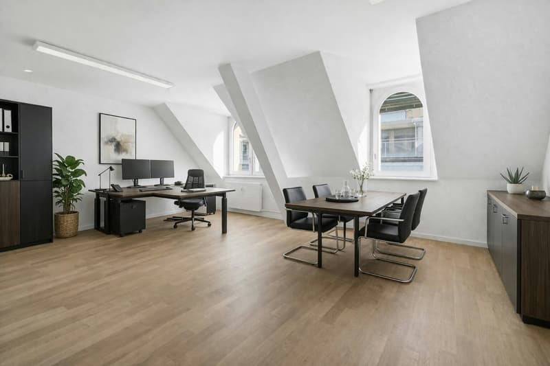 Spazio ufficio moderno con terrazza (2)