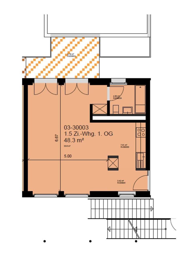 1.5-room apartment in Zurich (7)