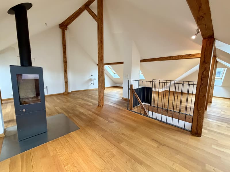 Appartement de maisonnette exclusif de 3,5 pièces avec cheminée dans le populaire Kreis 8 (2)