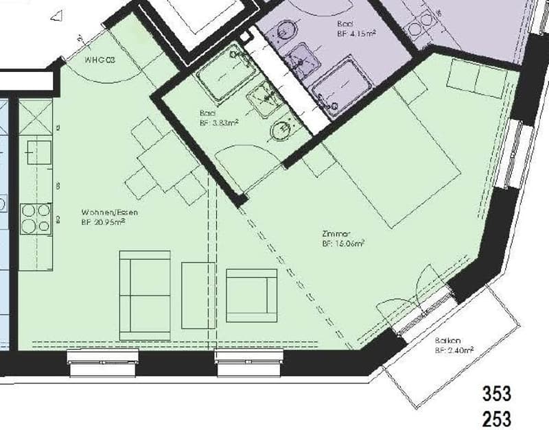 Appartement 2.5 pièces près de Limmatplatz (5)