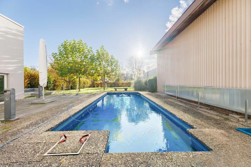 Herrlicher Pool mit grossem Garten und genügend Platz für entspannende oder aufregende Minuten