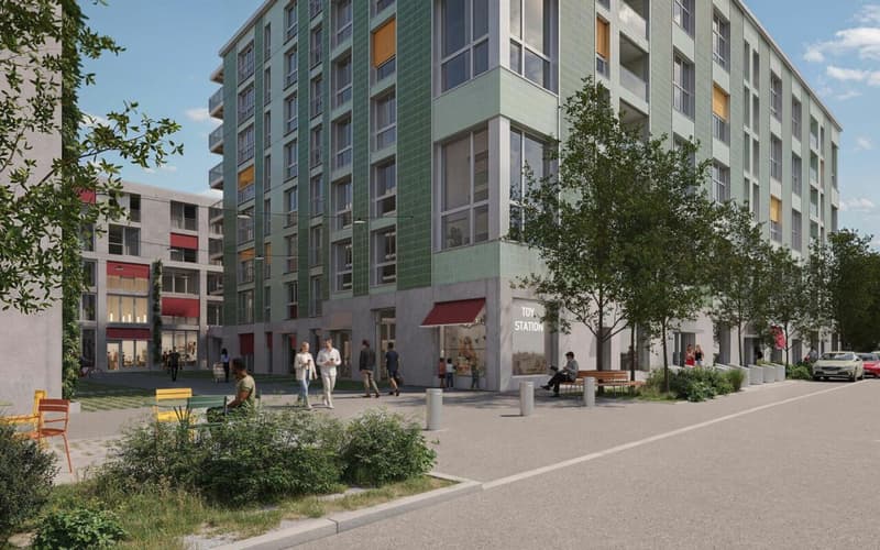 Something's happening - inviting commercial spaces with shop windows in the vibrant Lymhof (1)