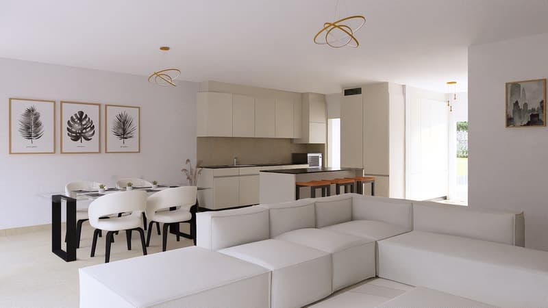 Family villas with 5.5 rooms and lake view in Meyriez (2)