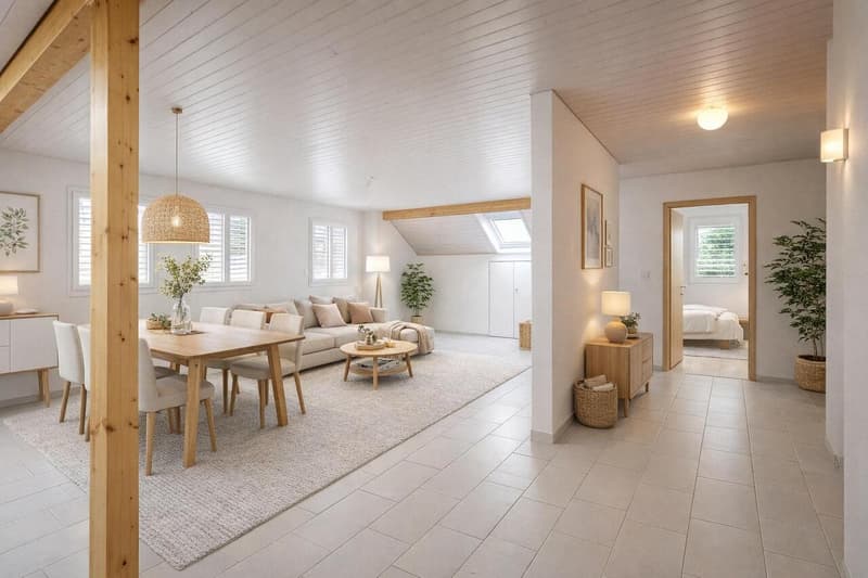 Apartment 3.5 rooms of 119 m2 with balcony in Chabrey / VD (1)
