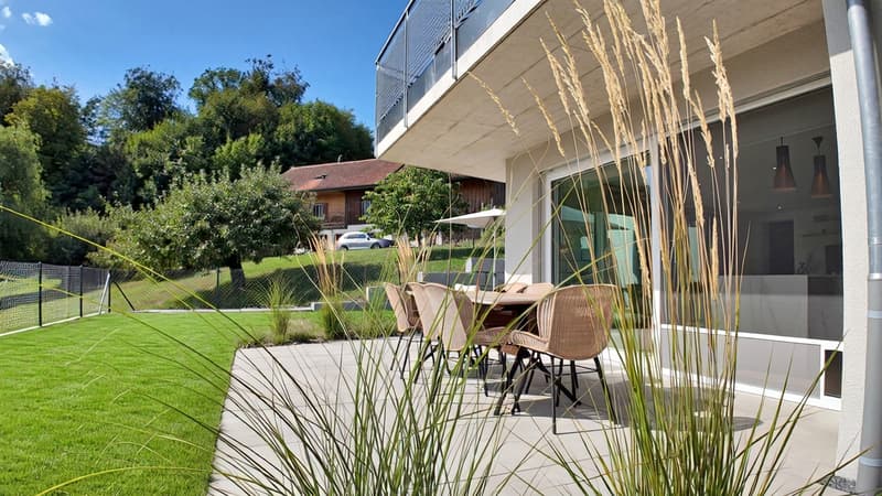 Jardin privatif - terrasses