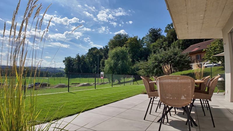 Jardin privatif - terrasses