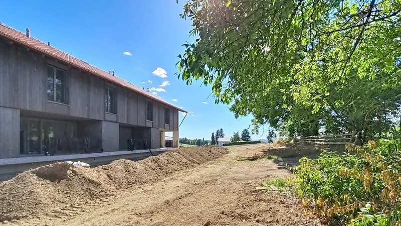 3 villas contiguës 5.5 pces avec jardin privatif à Dompierre / FR (13)