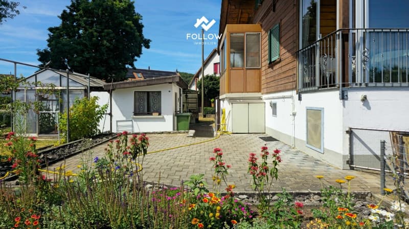 Oggetto di amore in una posizione premium assoluta: chalet con grande terreno direttamente sul fiume Aare (22)