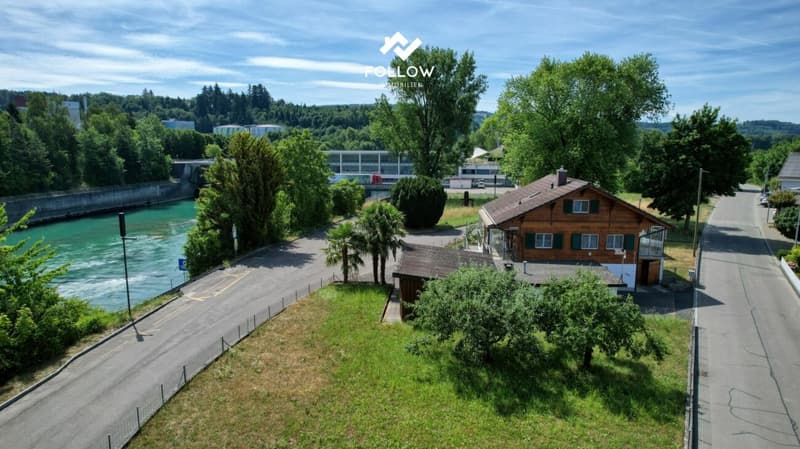 Oggetto di amore in una posizione premium assoluta: chalet con grande terreno direttamente sul fiume Aare (12)