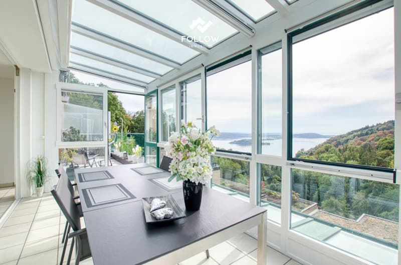 Panoramablick über den Bielersee: Modernisierte Attika-Traumwohnung in Twann (5)