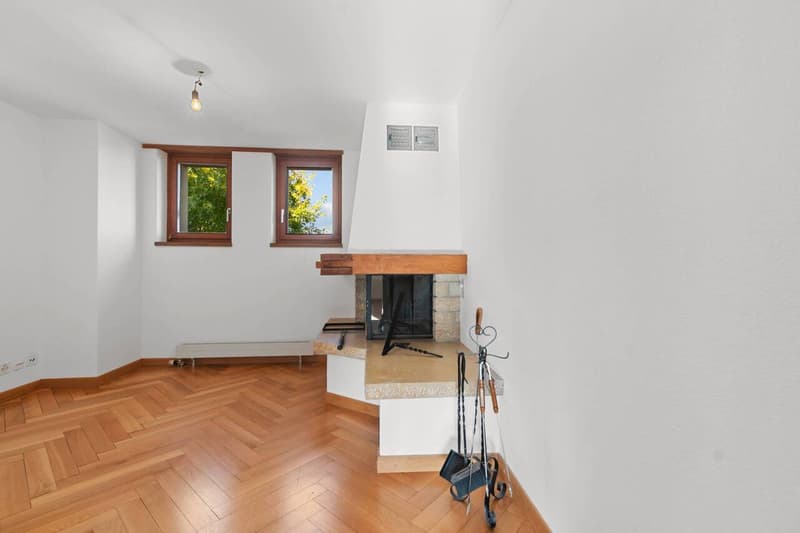 Appartamento a maisonnette con camino, area di seduta in giardino e 2 posti auto esterni! (6)