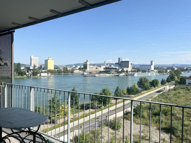 Dream apartment - breathtaking view of the Three Country Corner / Rhine Harbor Basel, CH / Weil, D / Huningue, F (1)