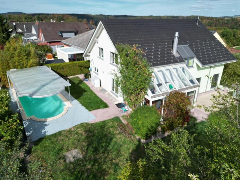 Freistehendes EFH mit Swimmingpool, Sauna, Hobbyraum und grosser Garage! (1)