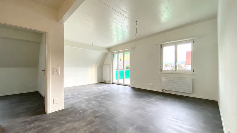 Moderne 3.5-Zimmer-Wohnung mit Dachfenstern und grossem Balkon (3)