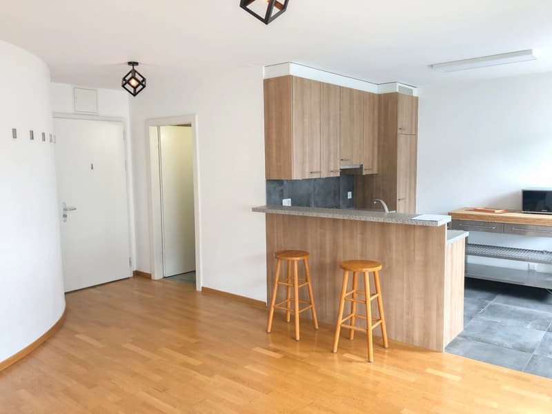 Joli appartement de 2,5 pièces situé proche du centre-ville et des commodités. (3)