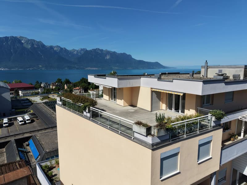 Superbe Dachgeschoss mit 4 Zimmern, großer Terrasse und Panoramablick (2)