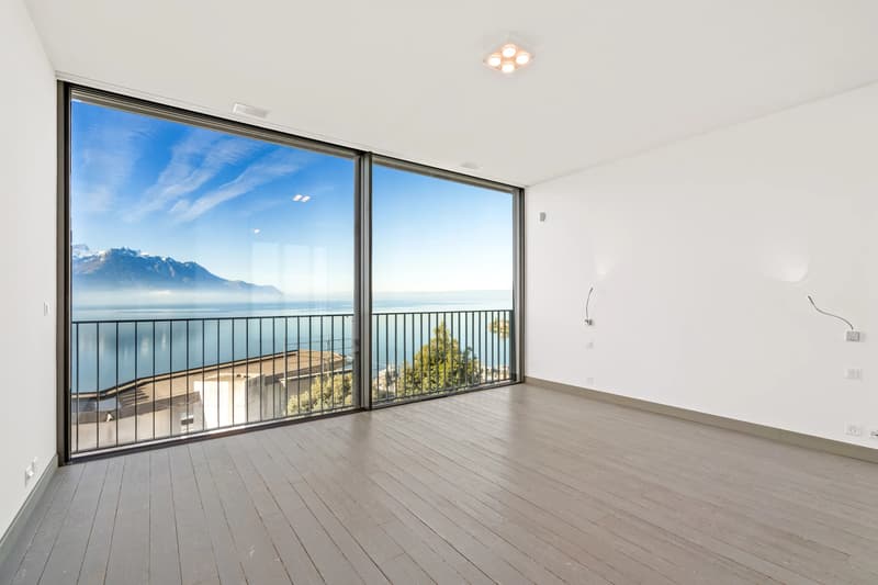 Chambre avec magnifique vue lac et montagnes