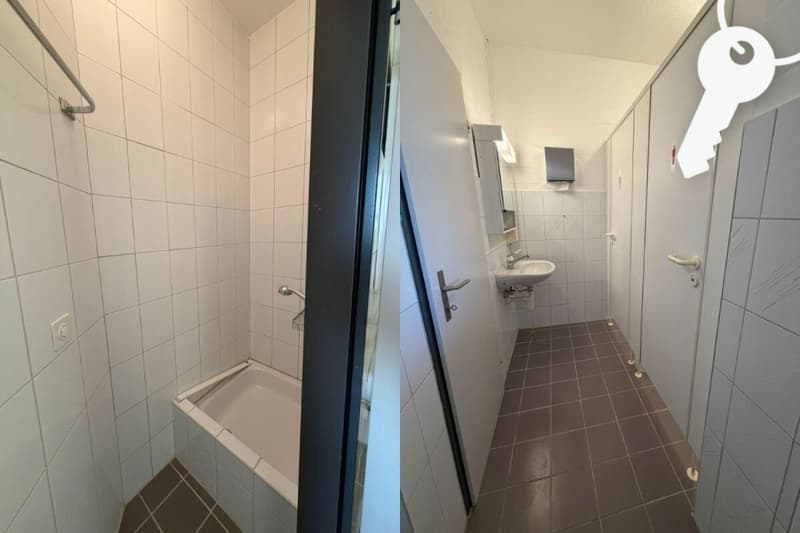 WC und Dusche