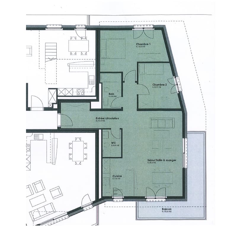 Apartment, 3.5 rooms (2)